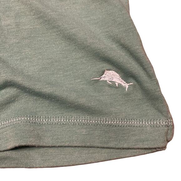 Tommy Bahama sea green crew neck super soft short sleeve t shirt top - Picture 2 of 6
